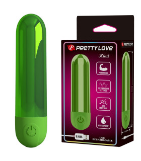 Вибропуля Pretty Love Kiwi зеленая, 8 х 1.8 см - No Taboo