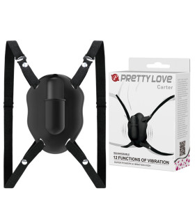 Вибратор для клитора Pretty Love Carter на трусиках, черный, 6 х 1.9 см - No Taboo