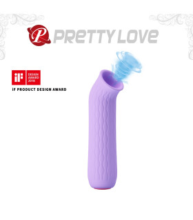 Вакуумный стимулятор Pretty Love Edwin для клитора, фиолетовый, 11.6 х 2.7 см - No Taboo