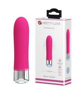 Минивибратор Pretty Love Sampson розовый, 12.4 х 2.7 см - No Taboo