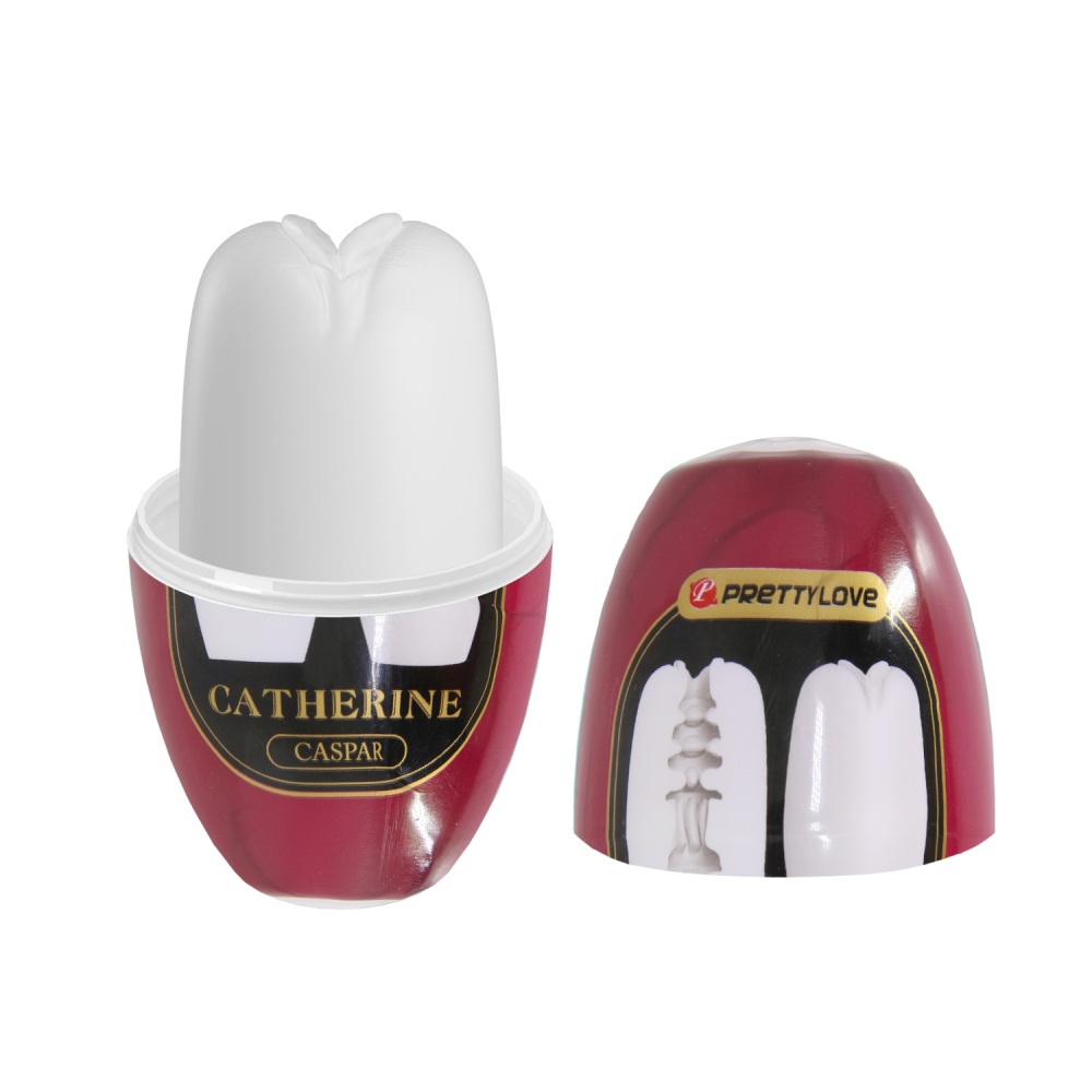 Мастурбатор-яйцо Pretty Love Catherine Caspar, эластичное, белое, 8.5 х 4.6 см фото №3 — секс игрушки: Украина, NO TABOO