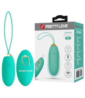 Вибропуля Pretty Love Jenny с пультом, бирюзовая, 7 х 2.8 см - No Taboo