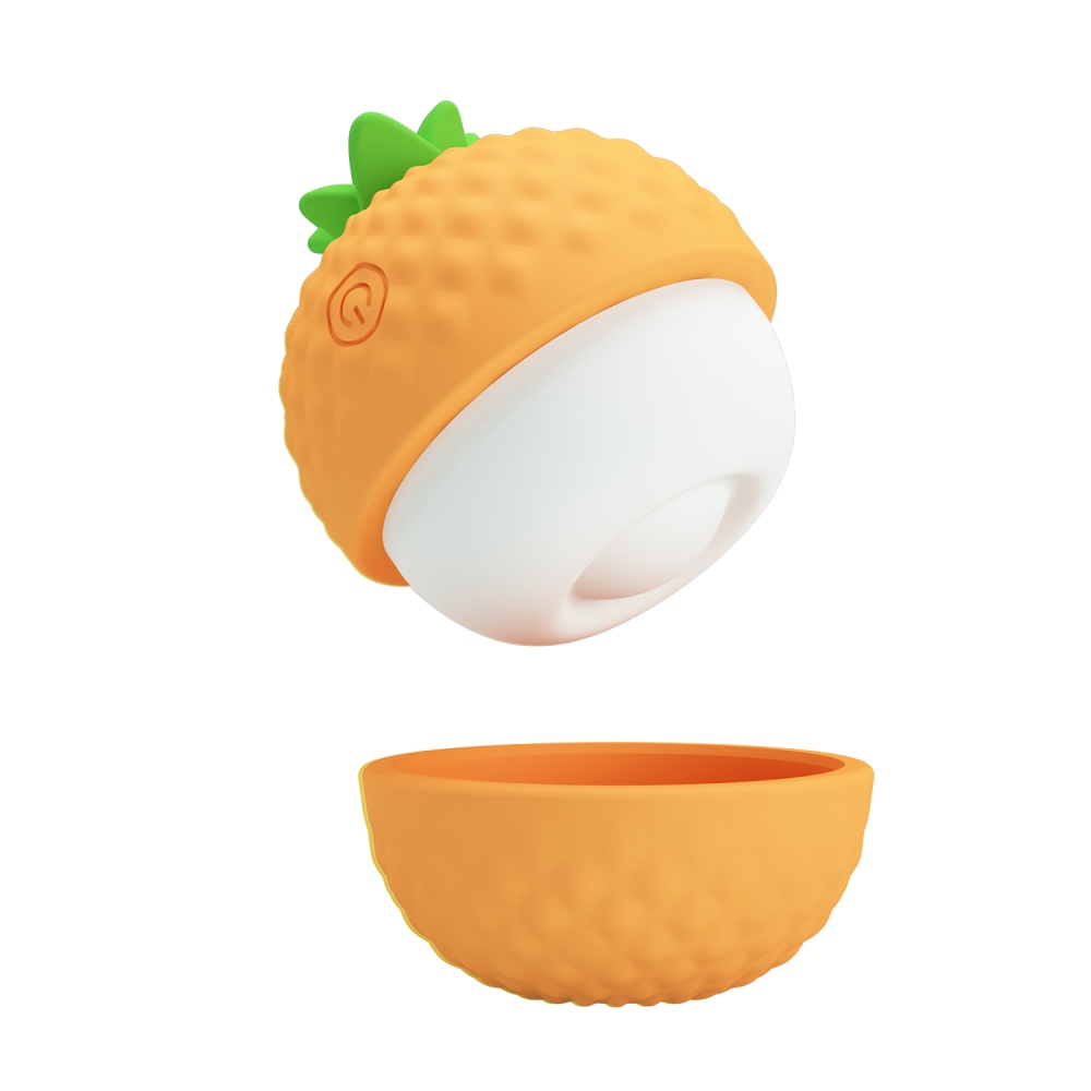 Клиторальный пульсатор Pretty Love Pineapple Secret оранжевый, 5.7 х 5.1 см фото №2 — секс игрушки: Украина, NO TABOO