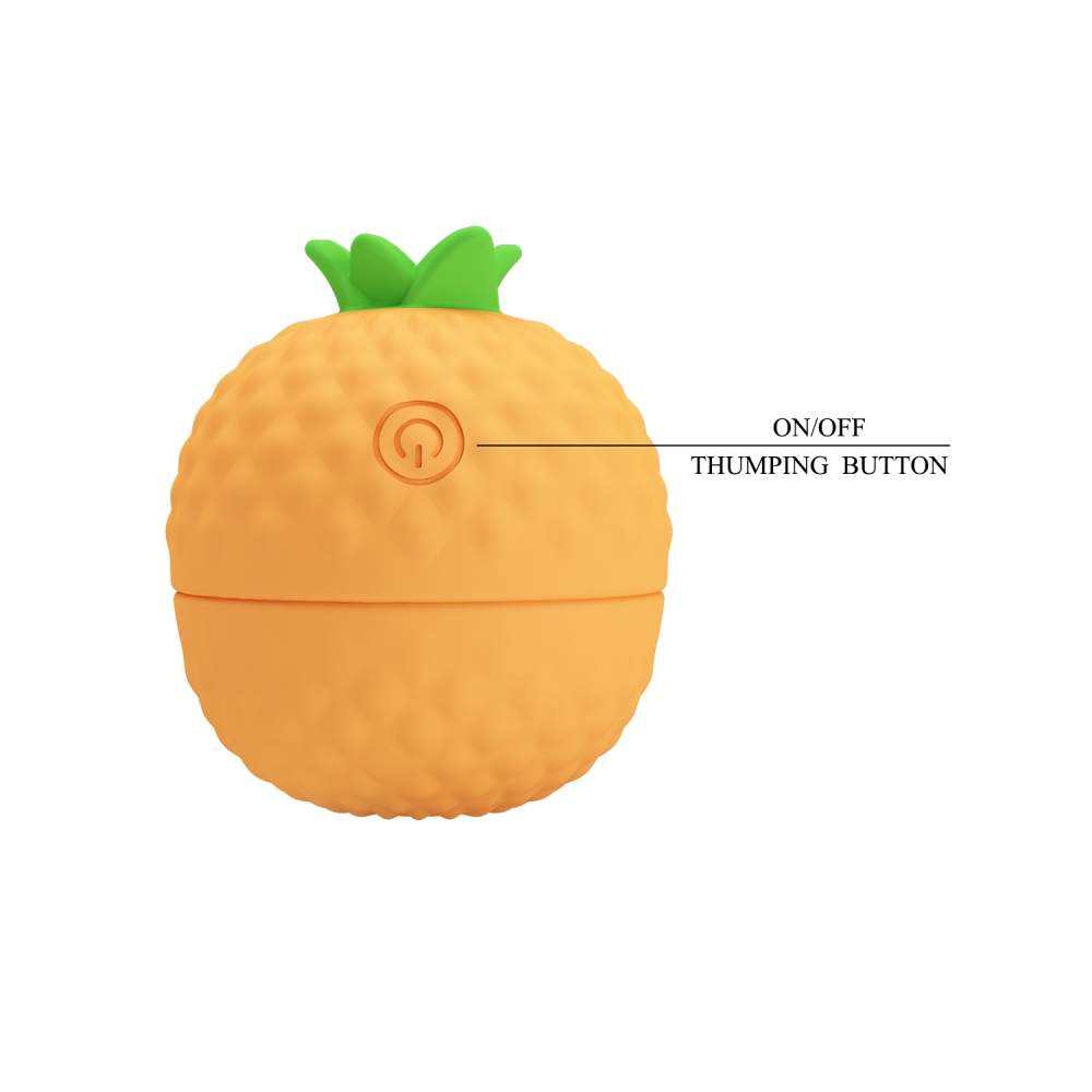 Клиторальный пульсатор Pretty Love Pineapple Secret оранжевый, 5.7 х 5.1 см фото №9 — секс игрушки: Украина, NO TABOO