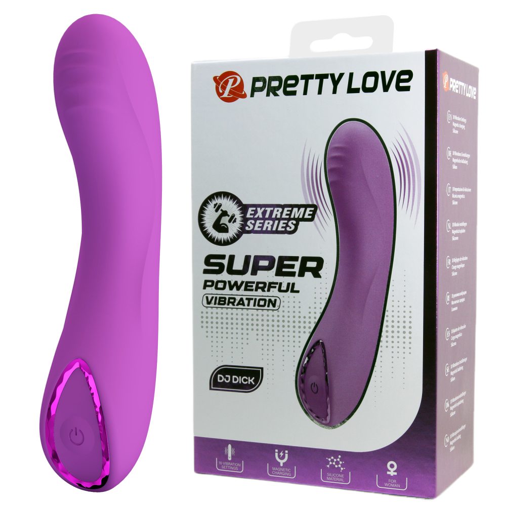 Вибратор для точки G Pretty Love с LED-кольцом, фиолетовый, 12.7 х 2.7 см фото №0 — секс игрушки: Украина, NO TABOO