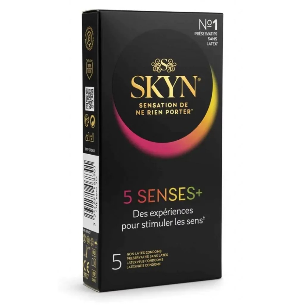 Презервативы безлатексные SKYN 5 Senses ароматизированные, 5 шт., фото №0 — секс шоп Украина, NO TABOO