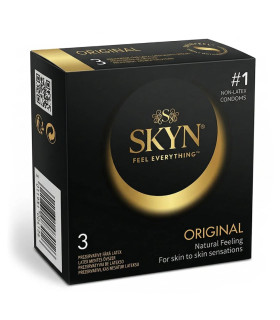 Презервативи безлатексні SKYN Original класичні, 3 шт - No Taboo
