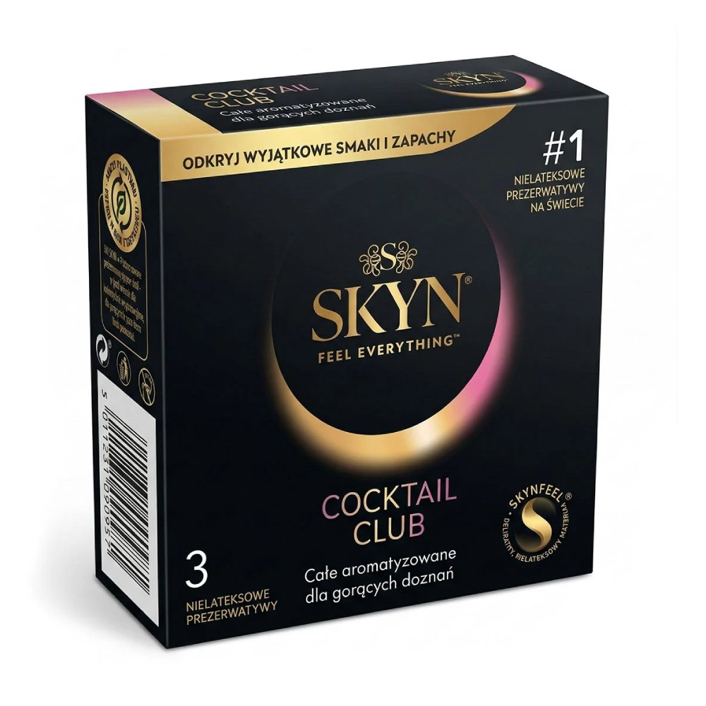 Презервативы безлатексные SKYN Cocktail Club ароматизированные, 3 шт, фото №0 — секс шоп Украина, NO TABOO