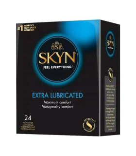 Презервативы безлатексные SKYN Extra Lube, с дополнительной смазкой, 24 шт - No Taboo