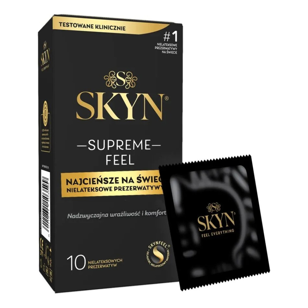 Презервативы безлатексные SKYN Supreme Feel, ультратонкие, 10 шт, фото №0 — секс шоп Украина, NO TABOO
