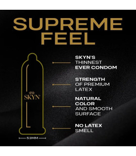 Презервативы безлатексные SKYN Supreme Feel, ультратонкие, 10 шт - No Taboo