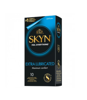 Презервативы безлатексные SKYN Extra Lube, с дополнительной смазкой, 10 шт - No Taboo