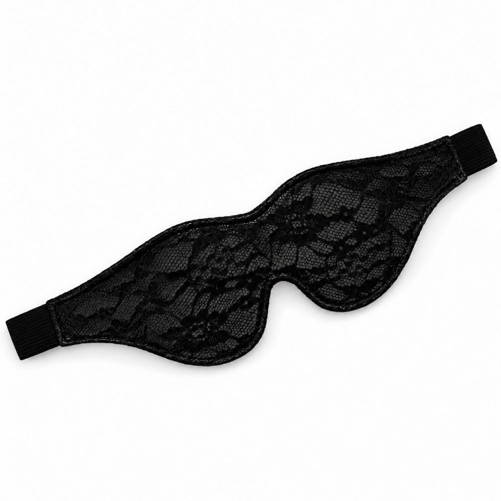 Маска на очі DS Fetish з мереживом, на резинці, чорна, One Size, фото №2 — секс шоп Україна, NO TABOO