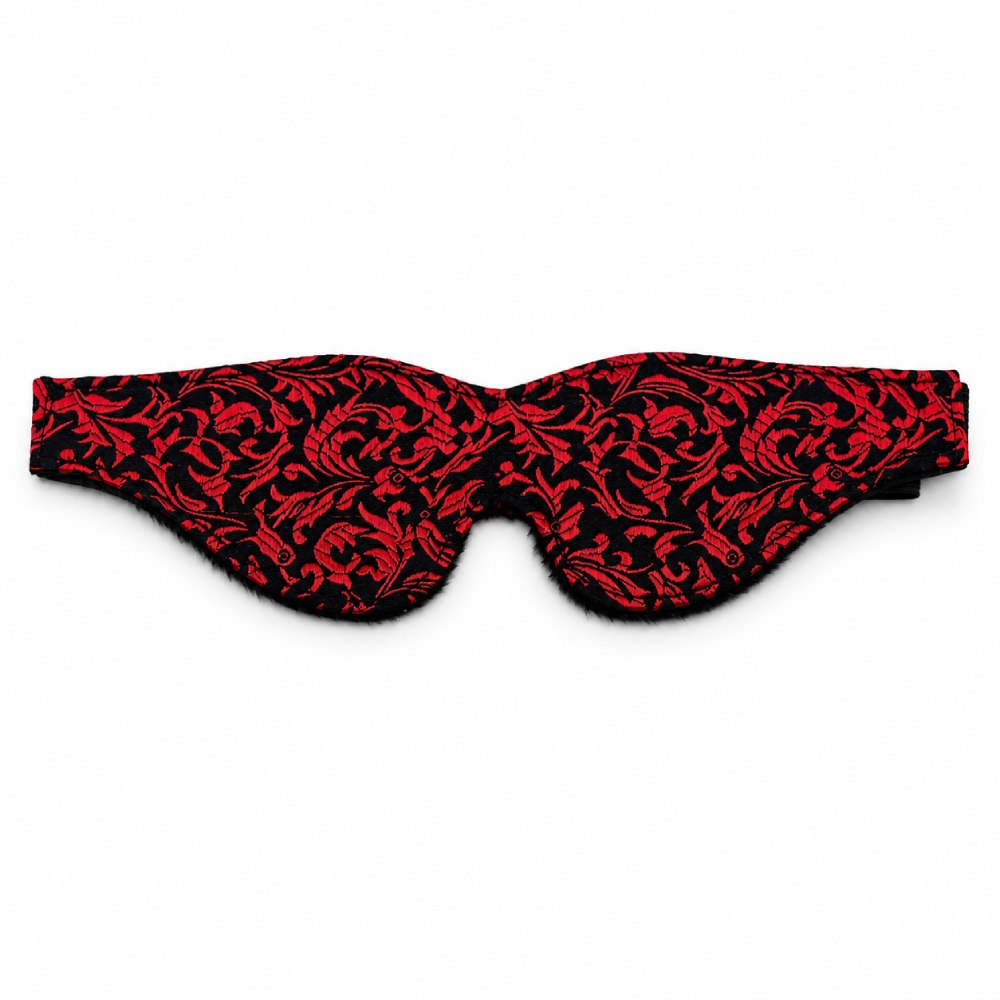 Маска на очі DS Fetish з мереживом, на резинці, червона, One Size, фото №0 — секс шоп Україна, NO TABOO