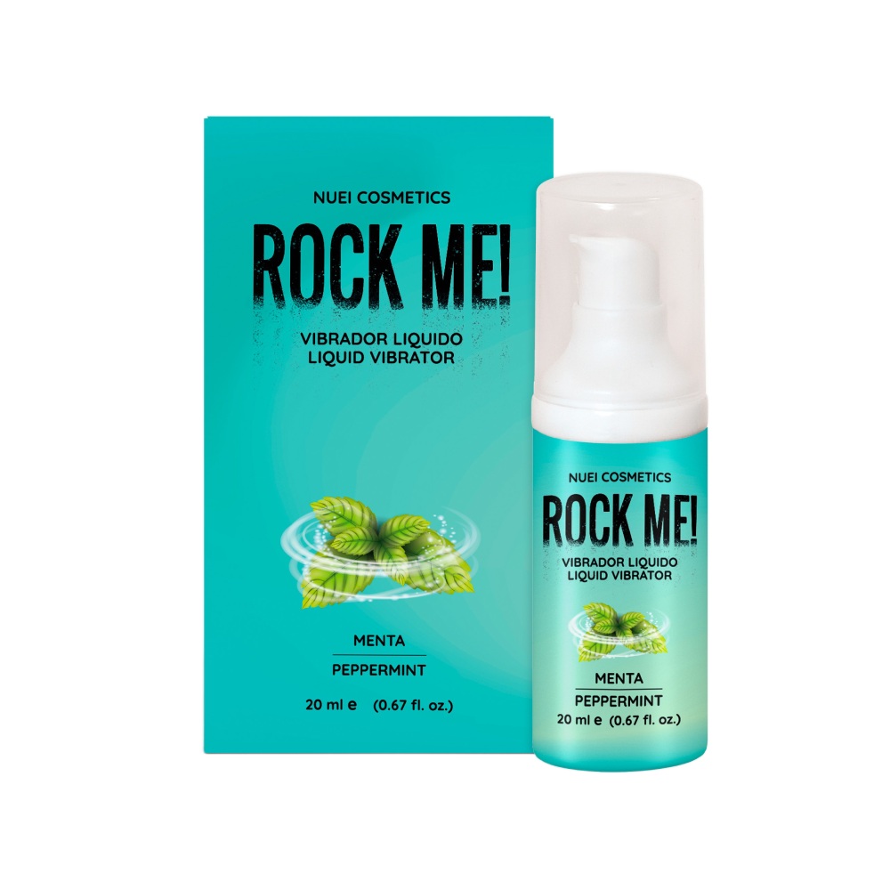 Жидкий вибратор NUEI Rock Me с ароматом мяты, 20 мл, фото №0 — секс шоп Украина, NO TABOO