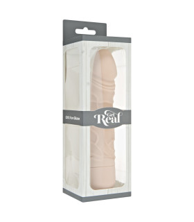 Вибратор реалистичный ToyJoy Get Real с поворотным регулятором, бежевый, 20,1 × 4,4 см - No Taboo