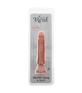 Фалоімітатор реалістичний ToyJoy Get Real на присосці, бежевий, 16 х 3 см - No Taboo