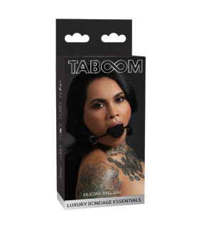 Кляп с шариком Taboom, черный - No Taboo