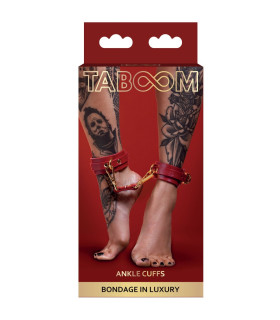 Поножи Taboom с карабинами, красные - No Taboo