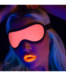 Маска с закрытыми глазами Taboom светится в темноте, розовая - No Taboo
