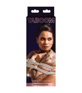 Веревка для бондажа Taboom, бежевая, 10 м - No Taboo