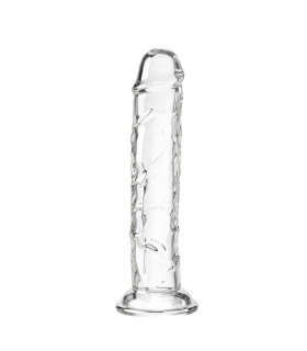 Фалоімітатор на присосці ToyJoy Get Real Clear Dong, прозорий, 19 х 4.5 см - No Taboo