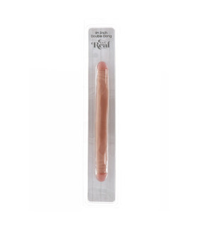 Двойной фаллоимитатор ToyJoy Double Dong, бежевый, 35 х 3.5 см - No Taboo