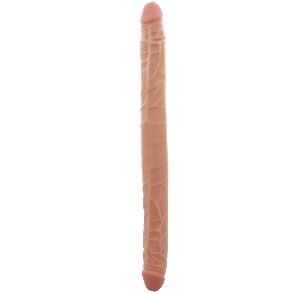 Двойной фаллоимитатор ToyJoy Double Dong, бежевый, 40 х 3.5 см фото №3 — секс игрушки: Украина, NO TABOO