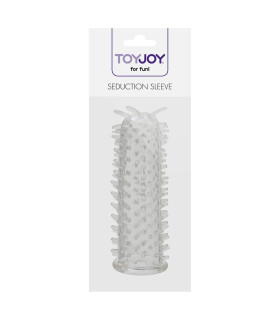 Насадка на пеніс Toy Joy із шипиками, прозора, 11 х 2 см - No Taboo