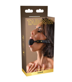 Кляп-шарик Taboom, силиконовый, черный, 4,1 см - No Taboo
