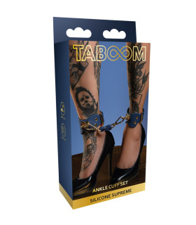 Поножи Taboom с золотой фурнитурой, синие - No Taboo
