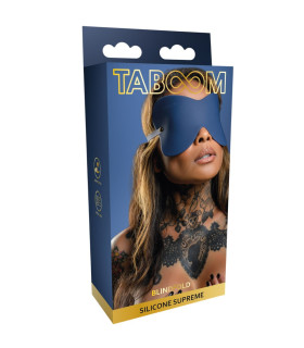 Маска на глаза Taboom силиконовая, синяя - No Taboo