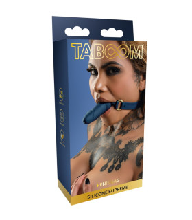  Кляп Taboom в виде пениса, синий, 3.5 см - No Taboo