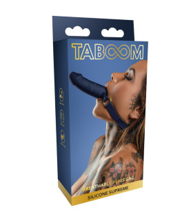  Кляп Taboom в виде пениса, синий - No Taboo