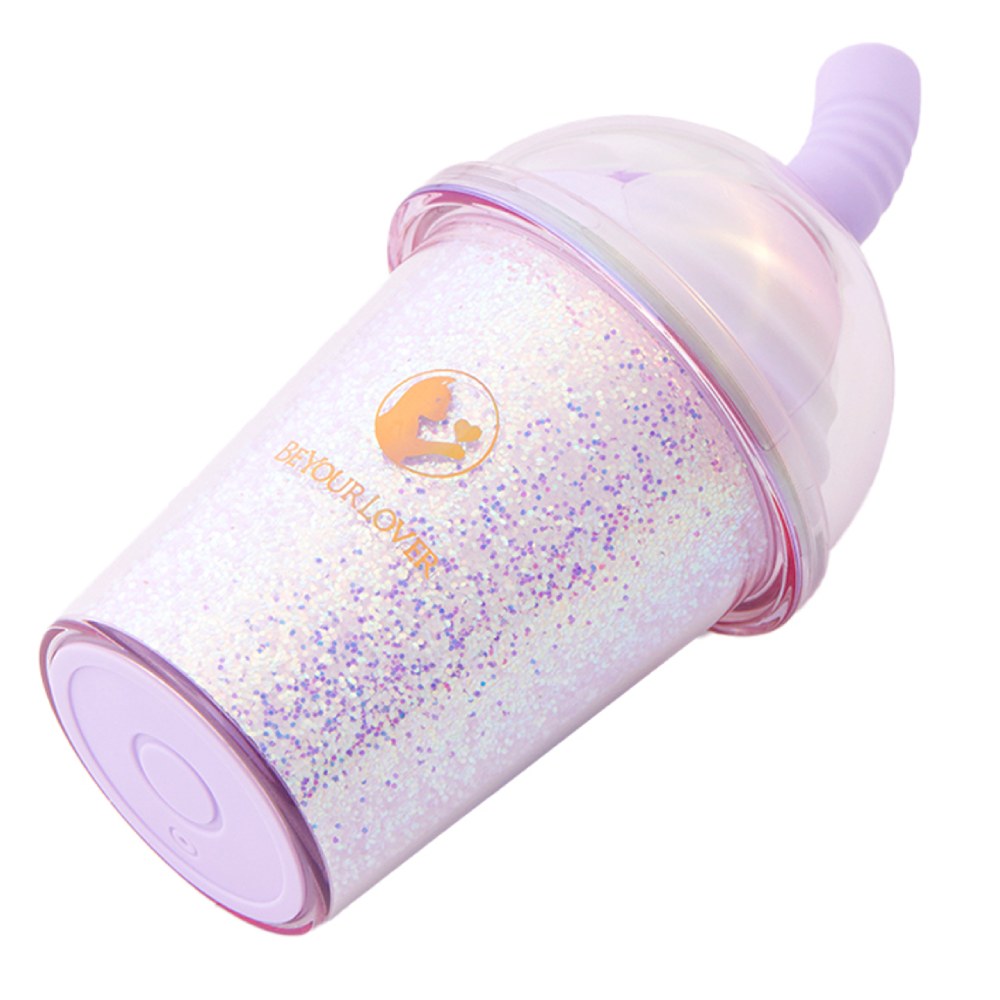 Вакуумний стимулятор в форме стаканчика с трубочкой BeYourLover Joy Cup сияющий лиловый, 9.1 х 4.6 см фото №9 — секс игрушки: Украина, NO TABOO