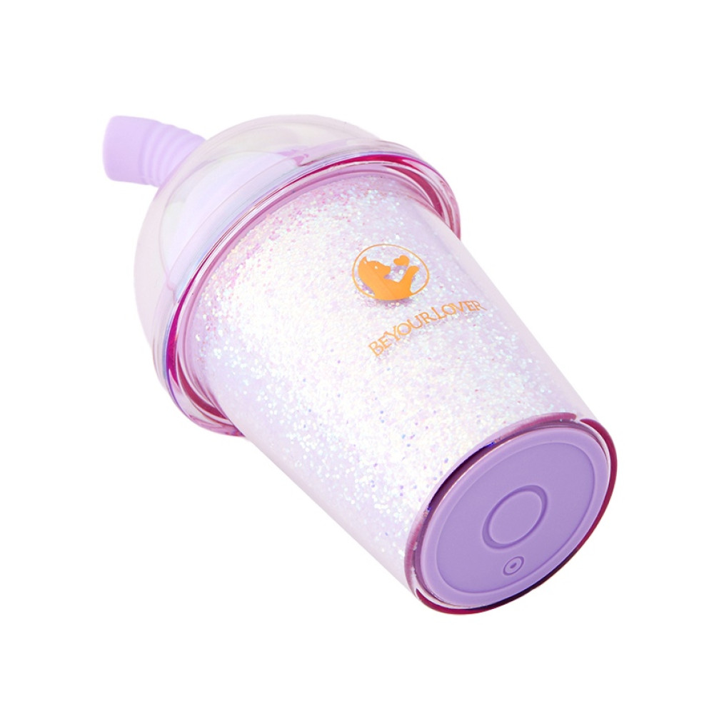 Вакуумний стимулятор в форме стаканчика с трубочкой BeYourLover Joy Cup сияющий лиловый, 9.1 х 4.6 см фото №10 — секс игрушки: Украина, NO TABOO
