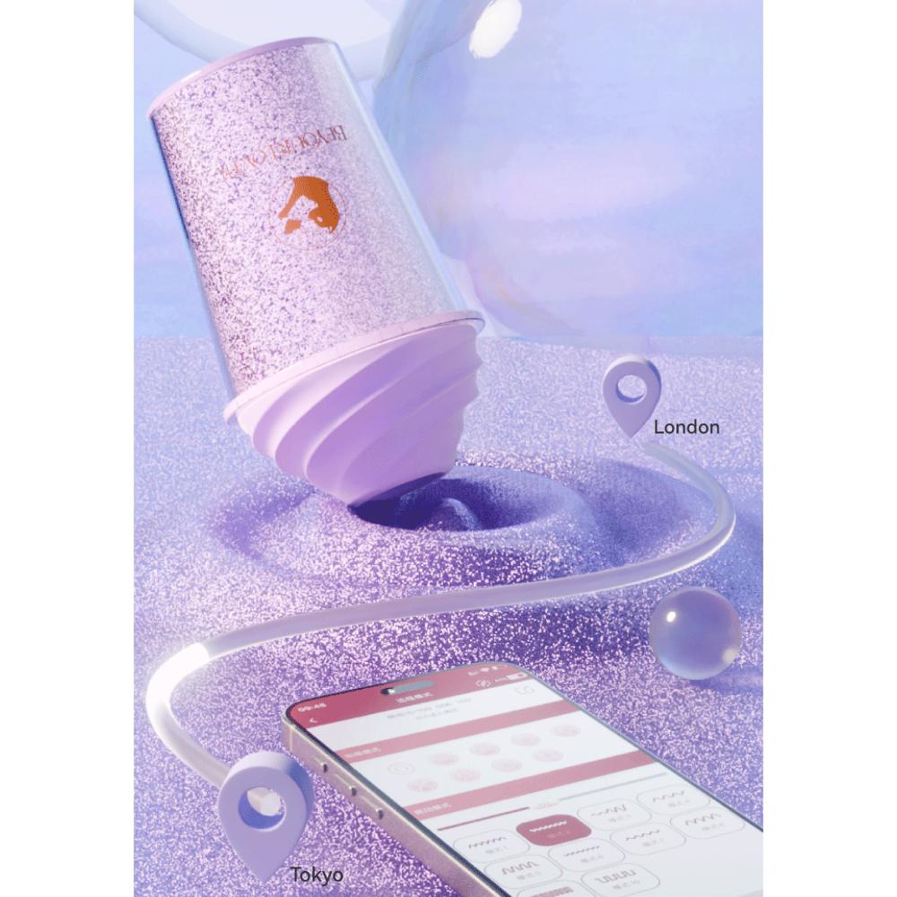 Вакуумний стимулятор в форме стаканчика с трубочкой BeYourLover Joy Cup сияющий лиловый, 9.1 х 4.6 см фото №18 — секс игрушки: Украина, NO TABOO