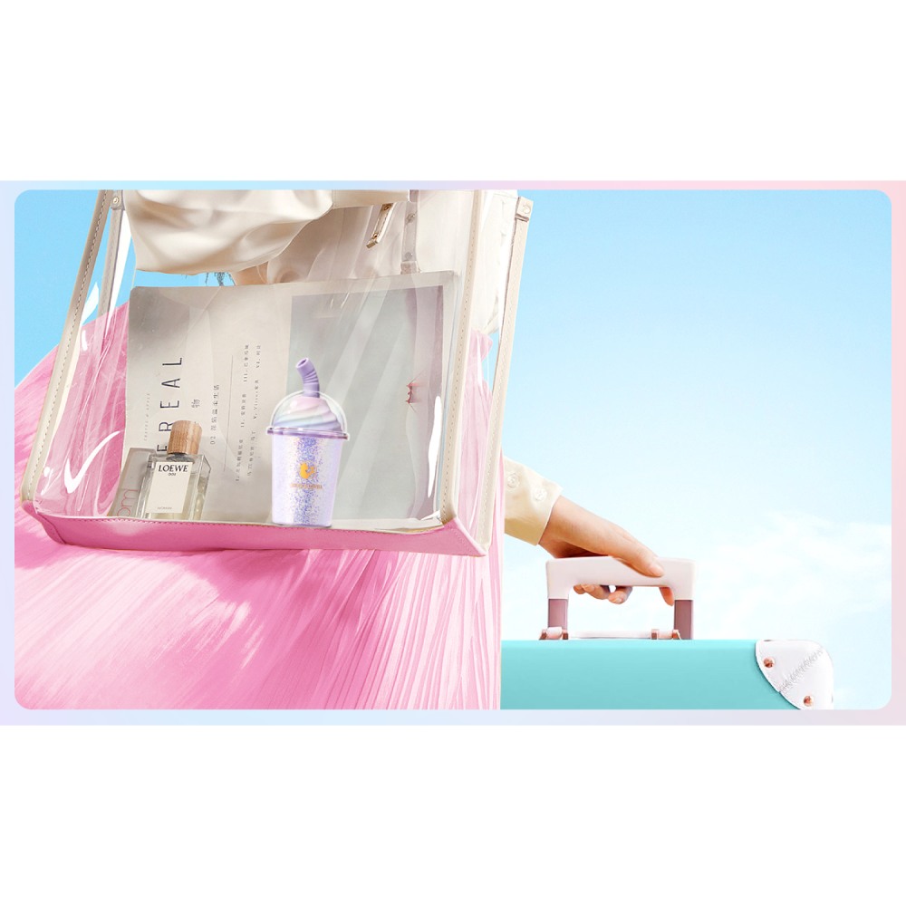 Вакуумний стимулятор в форме стаканчика с трубочкой BeYourLover Joy Cup сияющий лиловый, 9.1 х 4.6 см фото №21 — секс игрушки: Украина, NO TABOO