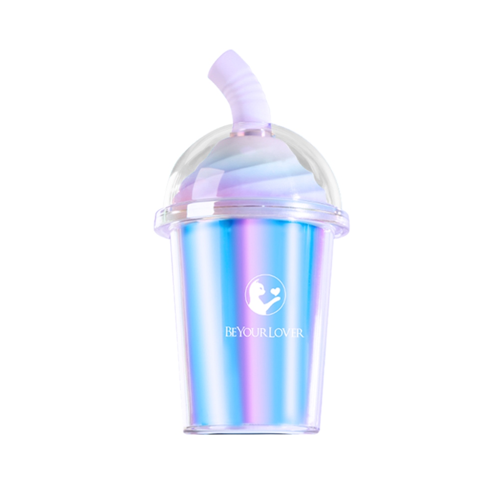 Вакуумний стимулятор в форме стаканчика с трубочкой BeYourLover Joy Cup голубой, 9.1 х 4.6 см фото №12 — секс игрушки: Украина, NO TABOO
