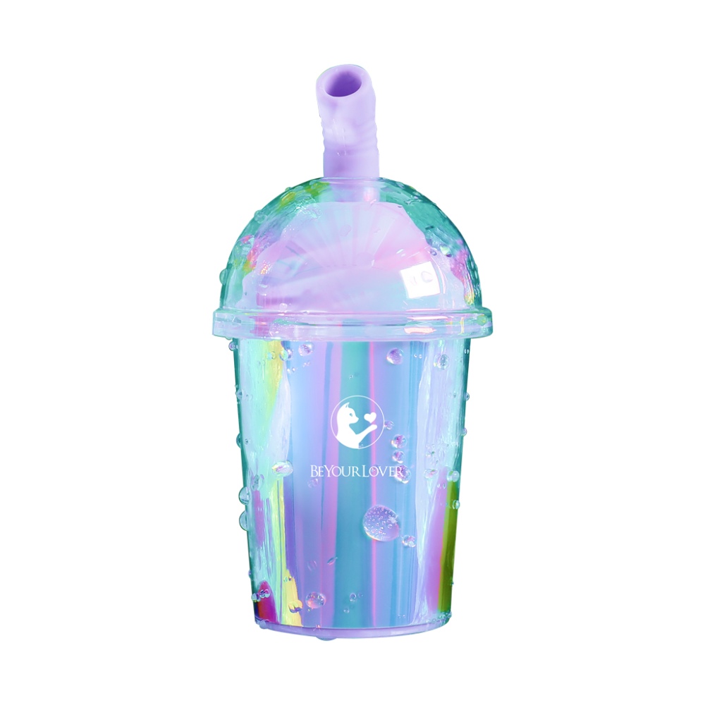 Вакуумний стимулятор в форме стаканчика с трубочкой BeYourLover Joy Cup голубой, 9.1 х 4.6 см фото №13 — секс игрушки: Украина, NO TABOO