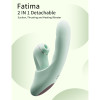  Вибратор со съемным вакуумным стимулятором BeYourLover Fatima с подогревом, зеленый, 19.1 см х 3.2 см фото №35 — секс игрушки: Украина, NO TABOO