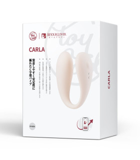 Вибратор для пар BeYourLover Carla с управлением с телефона, белый, 8.4 см - No Taboo