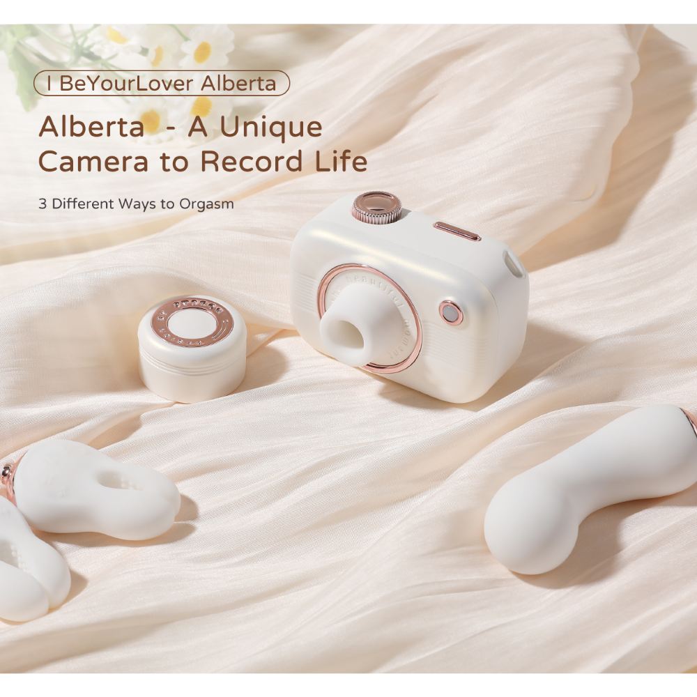 Стимулятор 5-в-1 для клитора, сосков и точки G BeYourLover Alberta в виде фотоаппарата, белый фото №20 — секс игрушки: Украина, NO TABOO