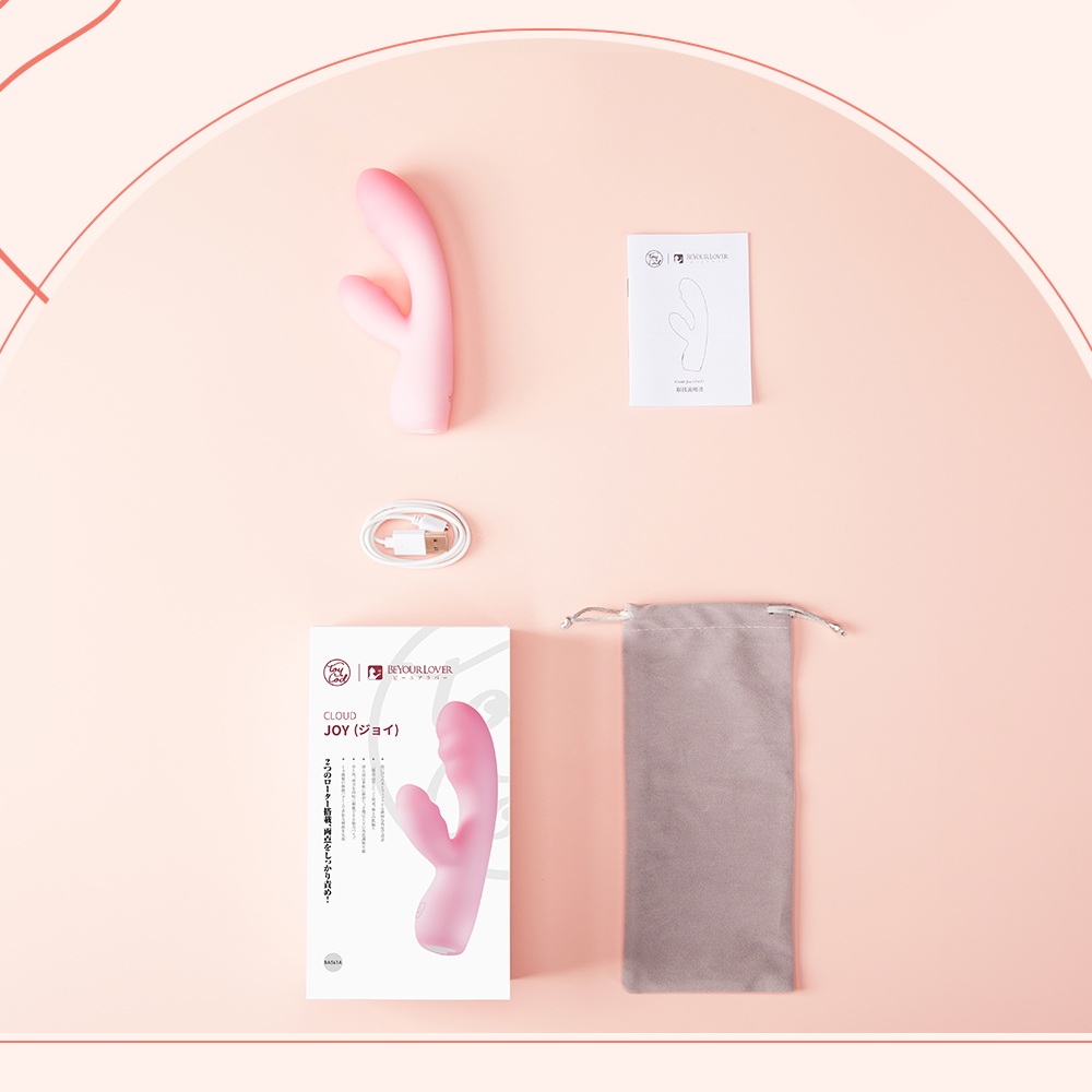 Вибратор-кролик мягкость зефира BeYourLover Cloud JOY двойной слой жидкого силикона, розовый, 15.3 х 3.6 см фото №9 — секс игрушки: Украина, NO TABOO