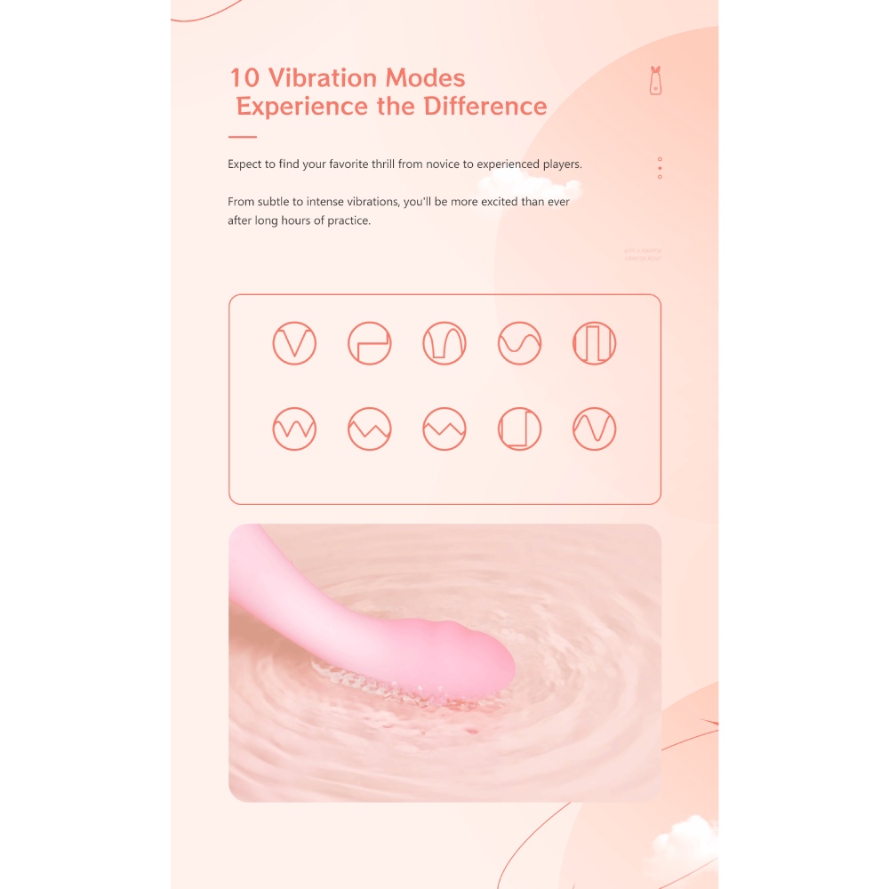 Вибратор для точки G BeYourLover Cloud IPO, розовый, 15.3 х 3.6 см фото №15 — секс игрушки: Украина, NO TABOO