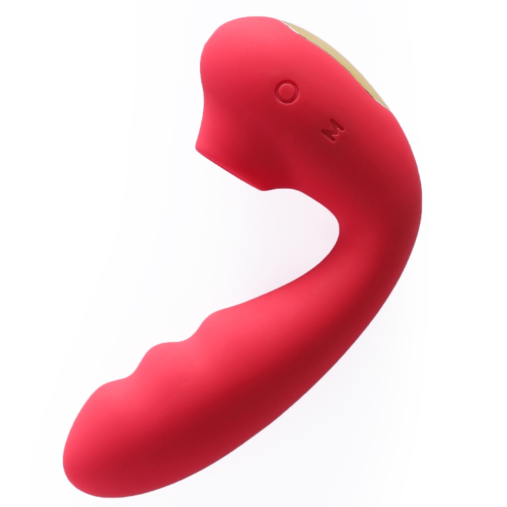Вибратор для точки G BeYourLover Tara с вакуумной стимуляцией и нагревом, красный, 13 х 3.5 см фото №0 — секс игрушки: Украина, NO TABOO