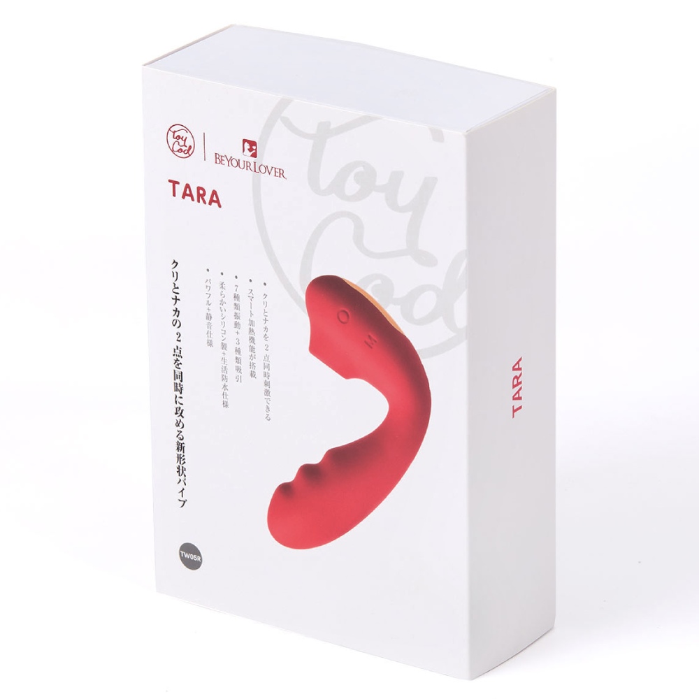 Вибратор для точки G BeYourLover Tara с вакуумной стимуляцией и нагревом, красный, 13 х 3.5 см фото №2 — секс игрушки: Украина, NO TABOO