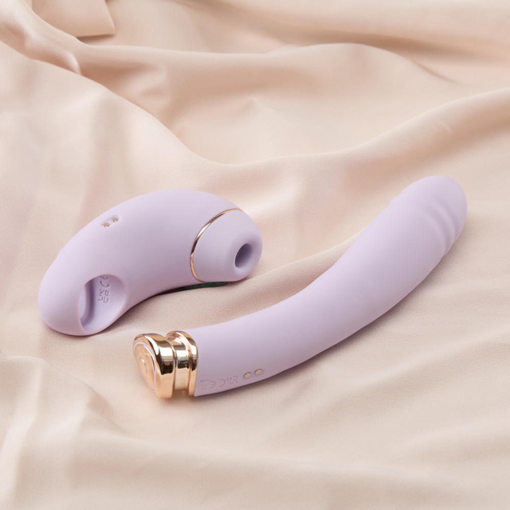 Вибратор BeYourLover Minaka +APP с вакуумом и подогревом, лиловый, 18,3 х 3,4 см фото №9 — секс игрушки: Украина, NO TABOO