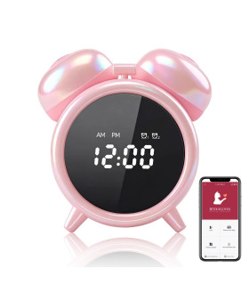 Вібратор-будильник BeYourLover Adult Clock з функцією смоктання, з додатком, рожевий, 8 х 6 см - No Taboo