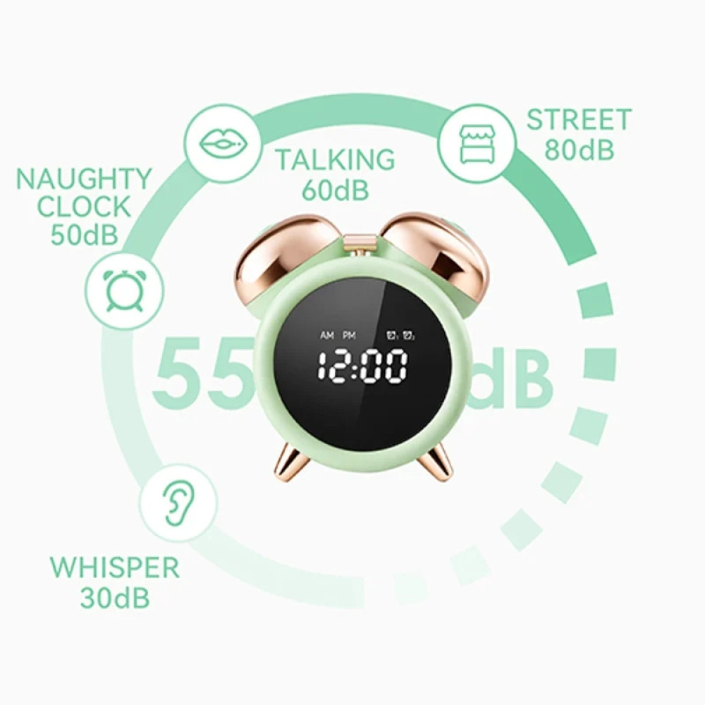 Вибратор-будильник BeYourLover Adult Clock с вакуумной стимуляцией, с приложением, зеленый, 8 х 6 см фото №5 — секс игрушки: Украина, NO TABOO